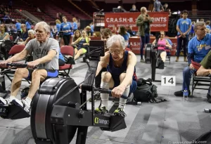 93 year old Richard Morgan, World Champion working out